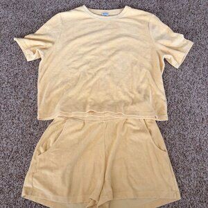 Kule Terry Venus Sweat Shorts and Tee